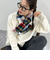 《別注》【TWEED MILL/ツイードミル】ウールチェック×フリースリバーマフラー