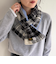 《別注》【TWEED MILL/ツイードミル】ウールチェック×フリースリバーマフラー