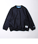 【DISCUS】UNISEX インレイ裏シャギーボンディング配色 クループルオーバー