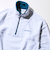 【DISCUS】UNISEX フリースパイピング配色 ハーフZIPプルオーバー