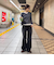 ちびVネックリブニットプルオーバー