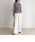 ハート刺繍ヘンリーリブプルオーバー