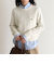 FR刺繍ケーブル柄ちびポケニットプルオーバー