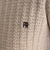 FR刺繍ケーブル柄ポロ衿ニットプルオーバー
