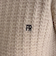 FR刺繍ケーブル柄ポロ衿ニットプルオーバー