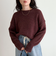 キラキラクロップド丈ニットプルオーバー