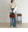 ハート刺繍柄編みニットプルオーバー