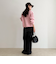 ハート刺繍柄編みニットプルオーバー