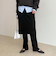 rib knit skirt&pants
