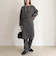 rib knit skirt&pants
