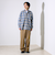【GEVACO/ゲバコ】裾ストレートカット ネルシャツ