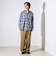 【GEVACO/ゲバコ】裾ストレートカット ネルシャツ