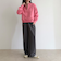 ハーフジップ裏毛スウェット