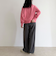 ハーフジップ裏毛スウェット