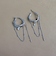 チェーンデザインCピアス