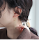 チェーンデザインCピアス