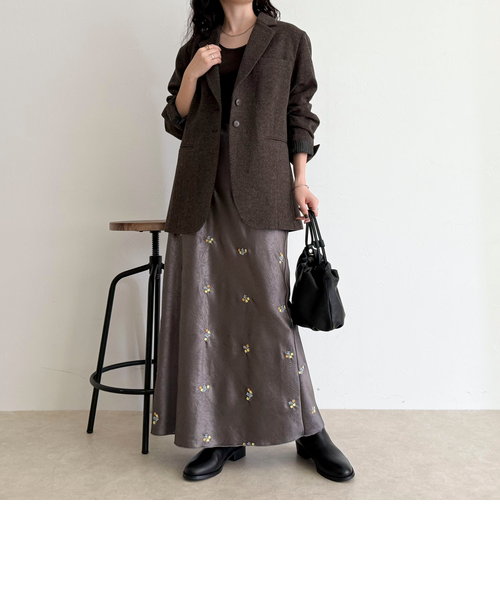 サテンフラワー刺繍スカート|フレディ&グロスターの通販 サテンフラワー刺繍スカート|フレディ&グロスターの通販