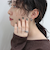 アンティーク柄フープピアス