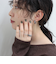 アンティーク柄フープピアス