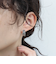 アンティーク柄フープピアス