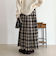 【GEVACO/ゲバコ】チェックサイドベルトスカート