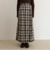 【GEVACO/ゲバコ】チェックサイドベルトスカート