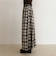 【GEVACO/ゲバコ】チェックサイドベルトスカート