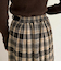 【GEVACO/ゲバコ】チェックサイドベルトスカート