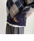 アーガイル柄起毛Ｖネックニット