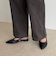 コットンツイルストレートパンツ
