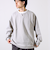 【全方向杢ダンボール】フェイクキーネックロングスリーブ