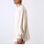 【1枚でレイヤード見え】畦ニットソー裏起毛フェイクレイヤードロングスリーブ
