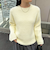 ミドル丈片畦ニットプルオーバー