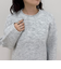 ミドル丈片畦ニットプルオーバー
