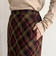 チェックミディスカート