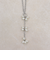 粒パールY字チェーンネックレス