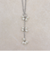 粒パールY字チェーンネックレス