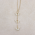 粒パールY字チェーンネックレス