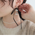 粒パールリボンピアス