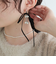 粒パールリボンピアス