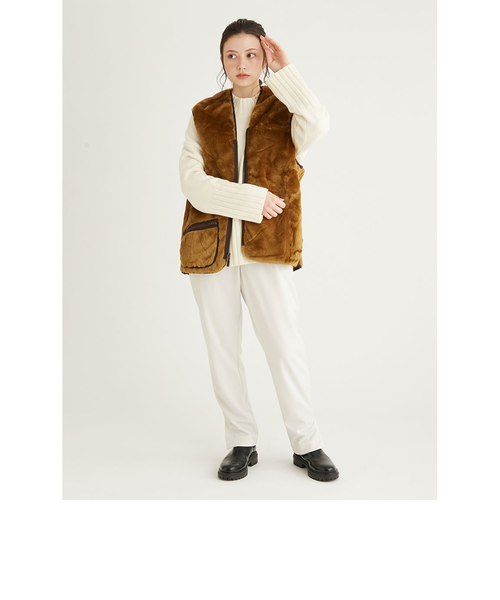 Barbour バブアー フロントジップ　ファーライナー ベスト Barbour（バブアー） ベスト ジレ BARBOUR/バブアー/フロントジップ