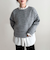 ツィードニットソーコクーンプルオーバー