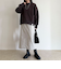 ソフトニットメルトンスカート