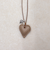 フェイクレザーハートペンダント