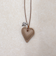 フェイクレザーハートペンダント