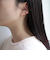 埋込パールCカーブピアス