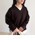 リブ見えニットソーVネックプルオーバー
