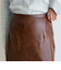 ヴィンテージライクレザースカート