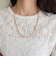 メタルビーズミドルネックレス