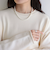 フロントメタルフックパールネックレス